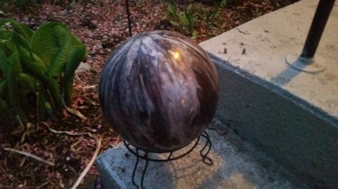 This purple beauty had 5 finger holes!